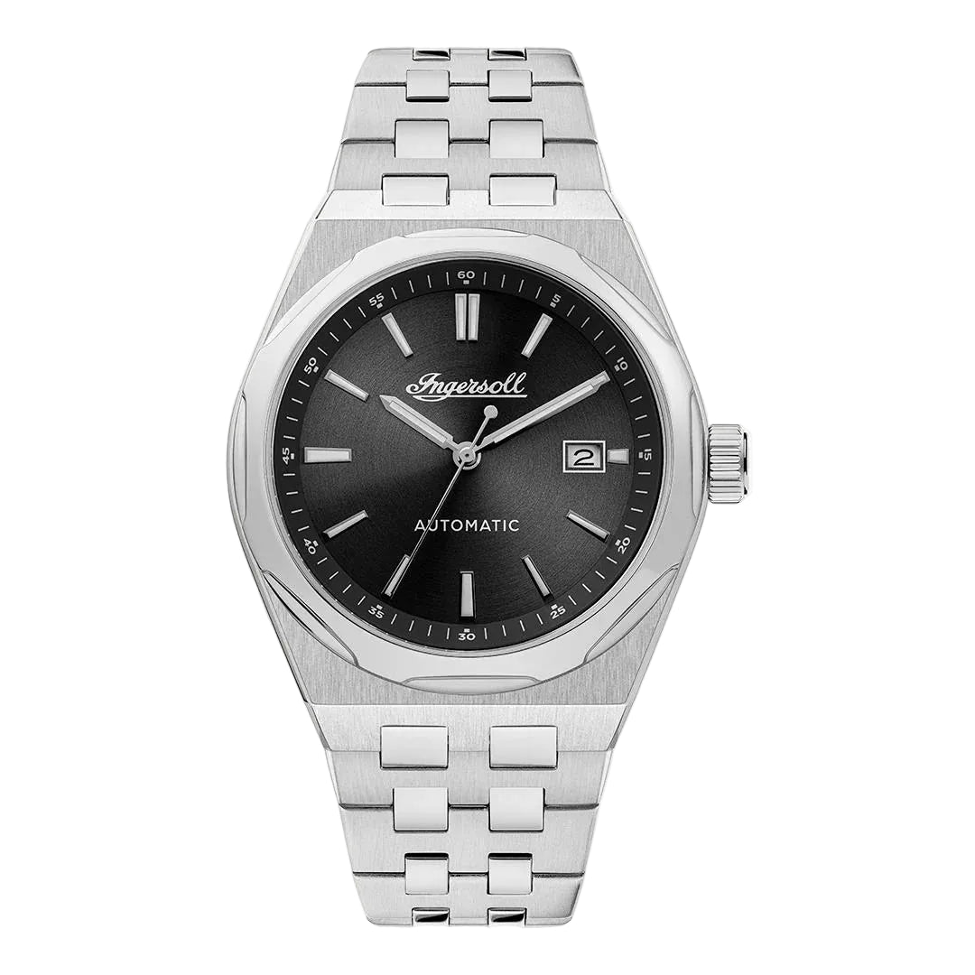 Ingersoll The Rider Automatic 43mm Black Dial and Stainless Steel Watch