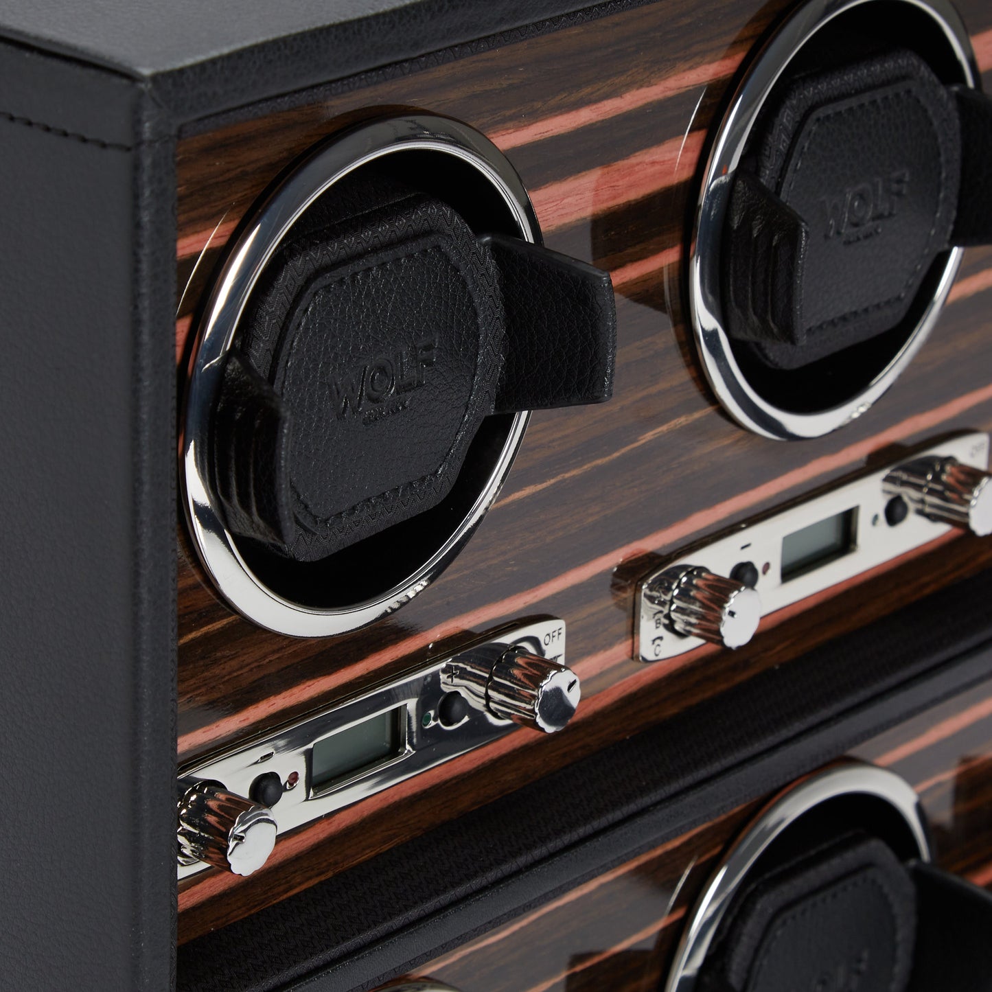 Wolf Roadster 6 Piece Winder Black