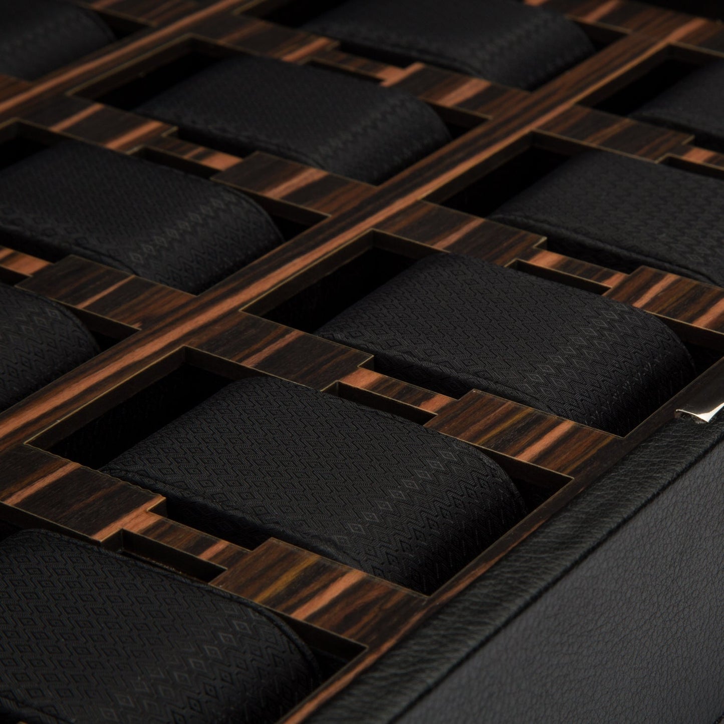 Wolf Roadster 15 Pc Watch Box Black