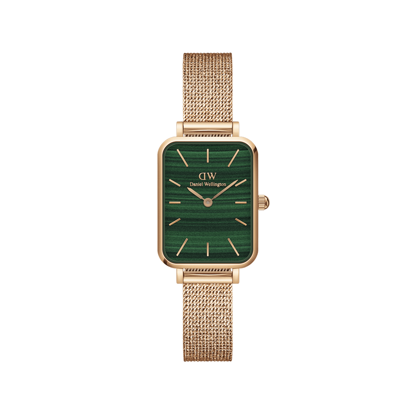 Daniel Wellington Quadro 20X26 Pressed Melrose Rose Gold & Goldreen Watch
