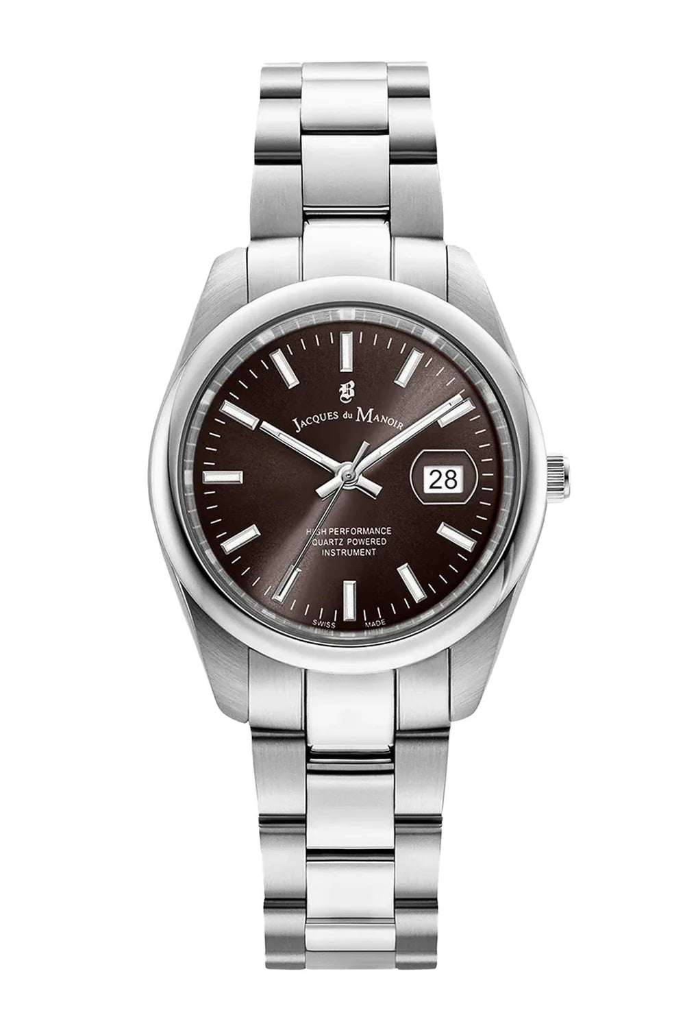 Jacques Du Manoir Inspiration Allure 32mm Black Dial Stainless Steel Strap Watch