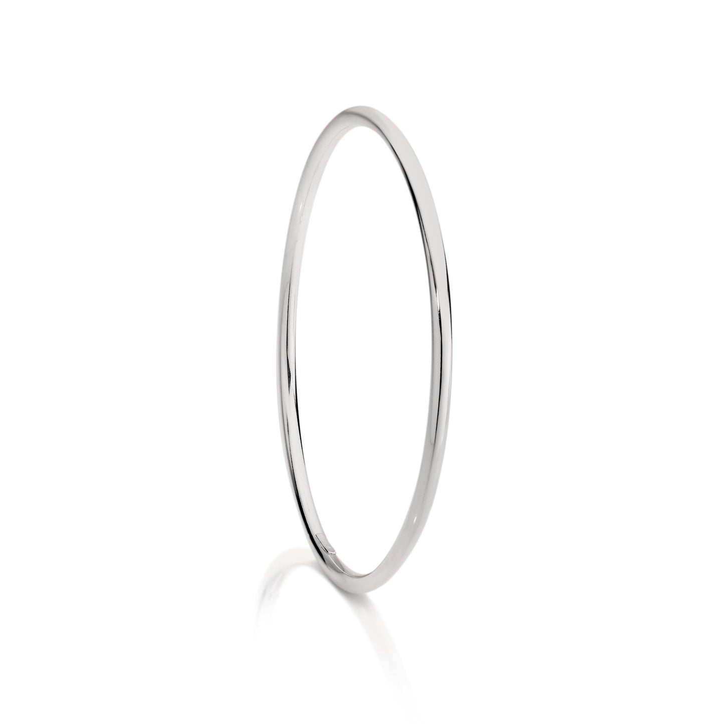 Silver 3mm golf bangle 70mm