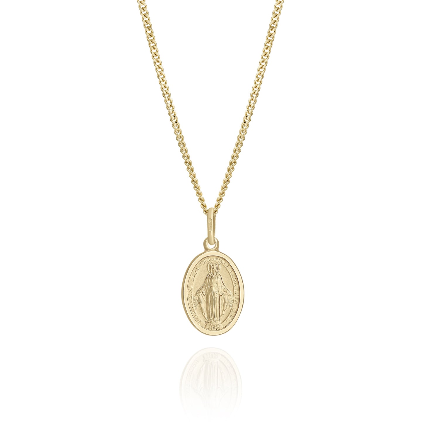 9ct gold Miraculous pendant 14mm