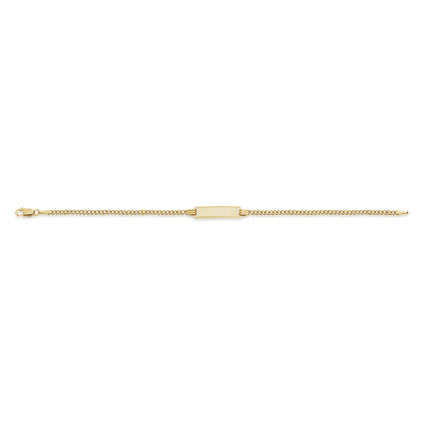 9ct gold ID children's bracelet