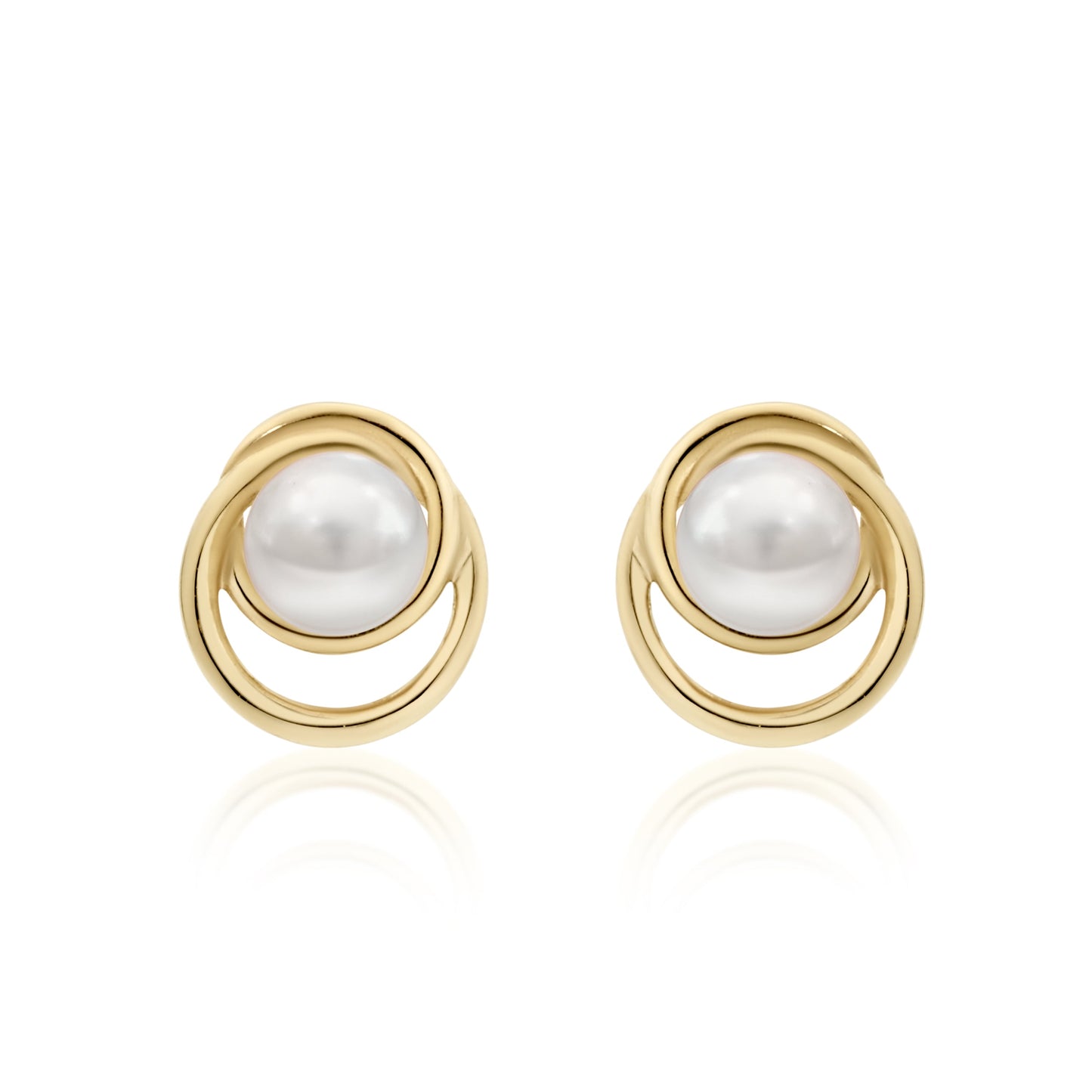 9ct gold pearl studs