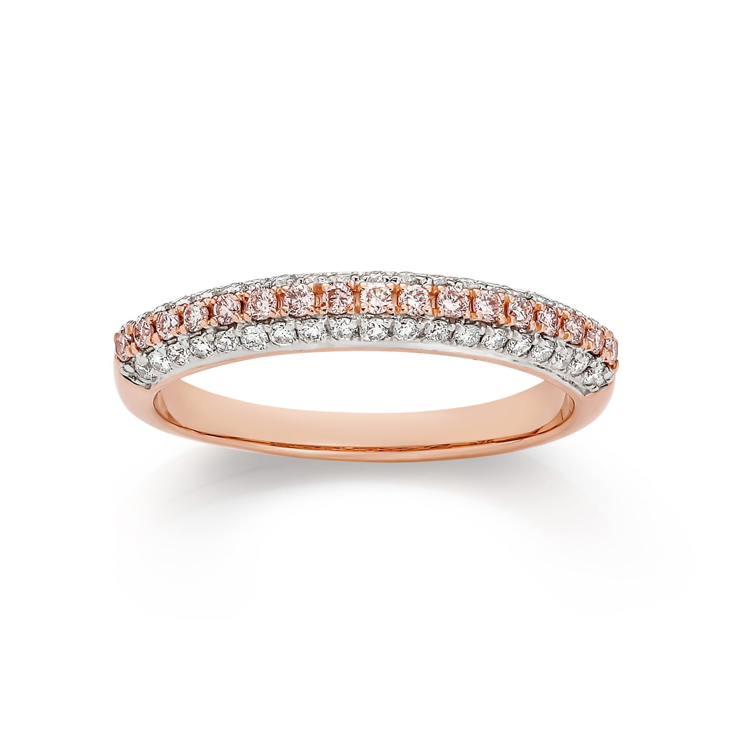 9ct rose gold 0.50ct Natural Australian Pink Diamond ring