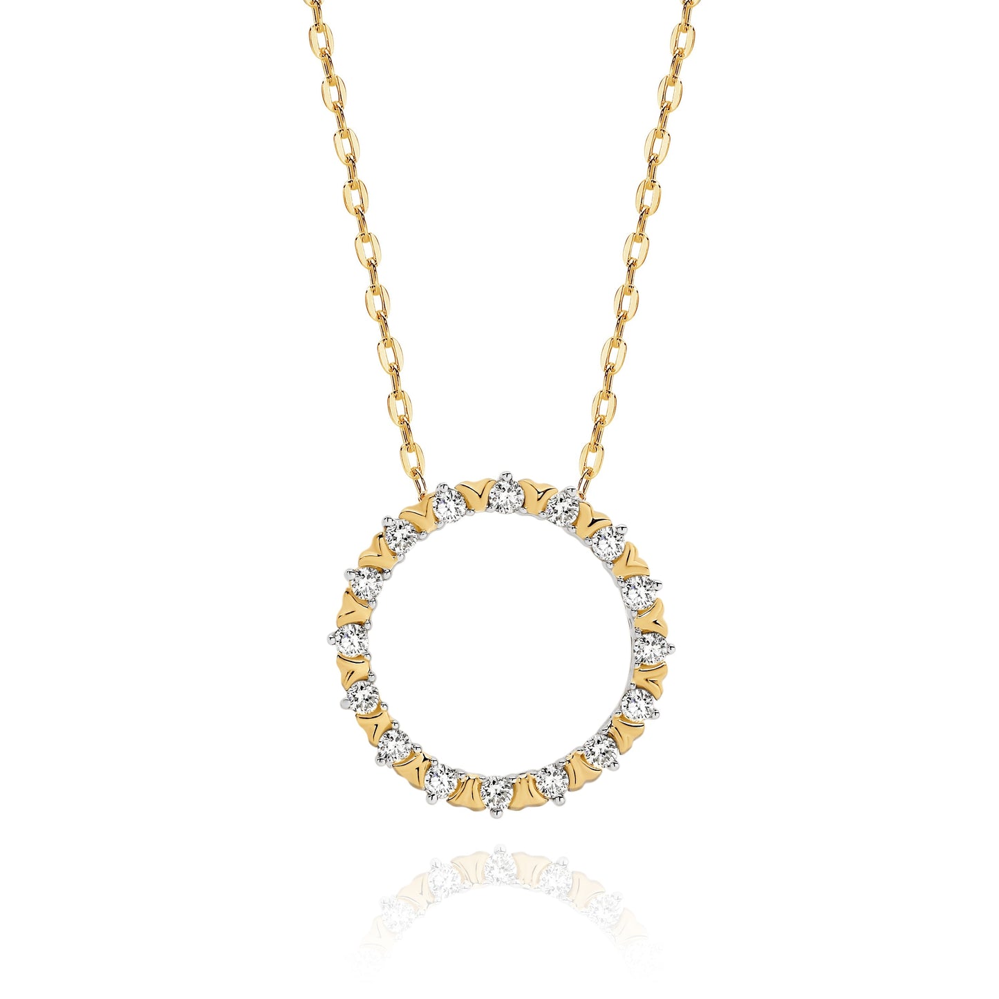 9ct gold 0.25ct diamond pendant