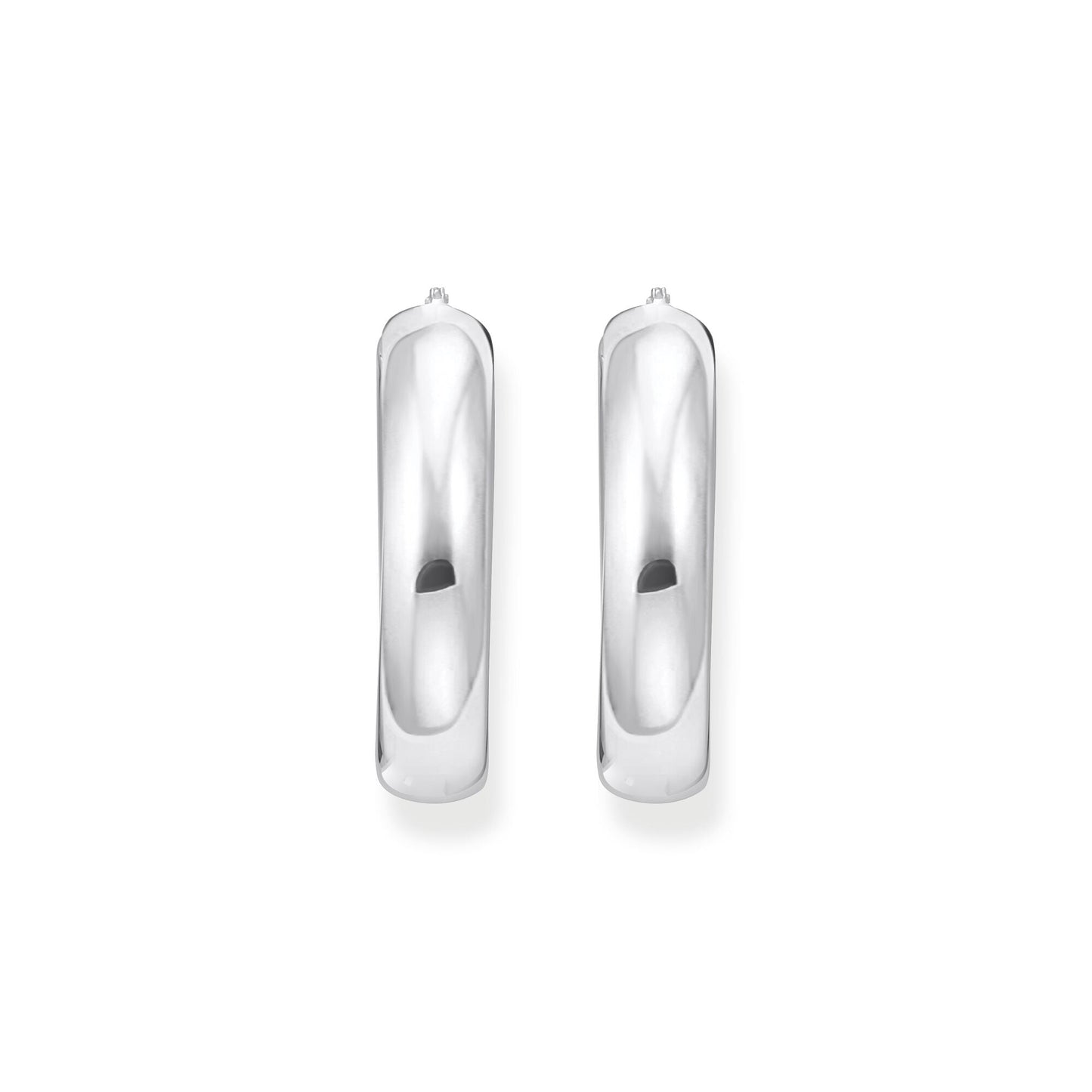 THOMAS SABO Large chunky hoop earrings silver