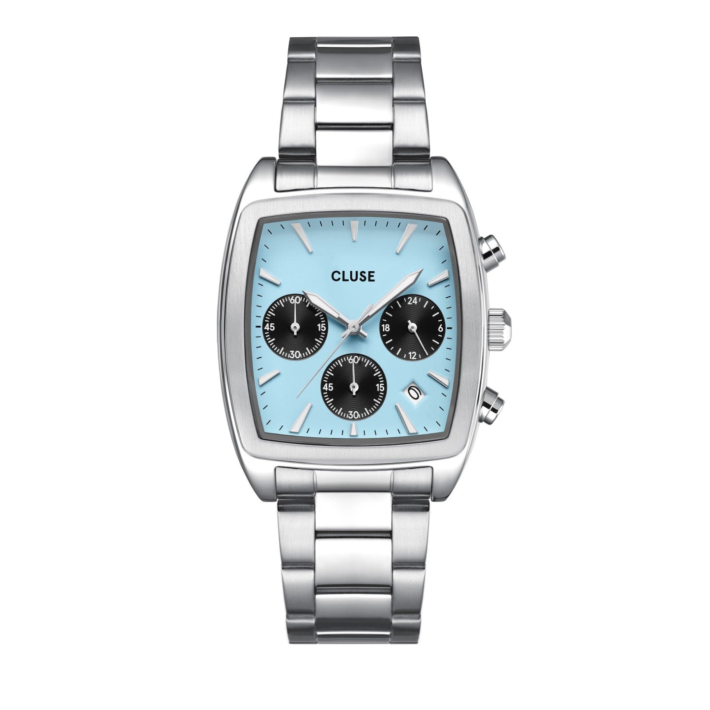 CLUSE Quartaut Chrono Blue/Silver Link