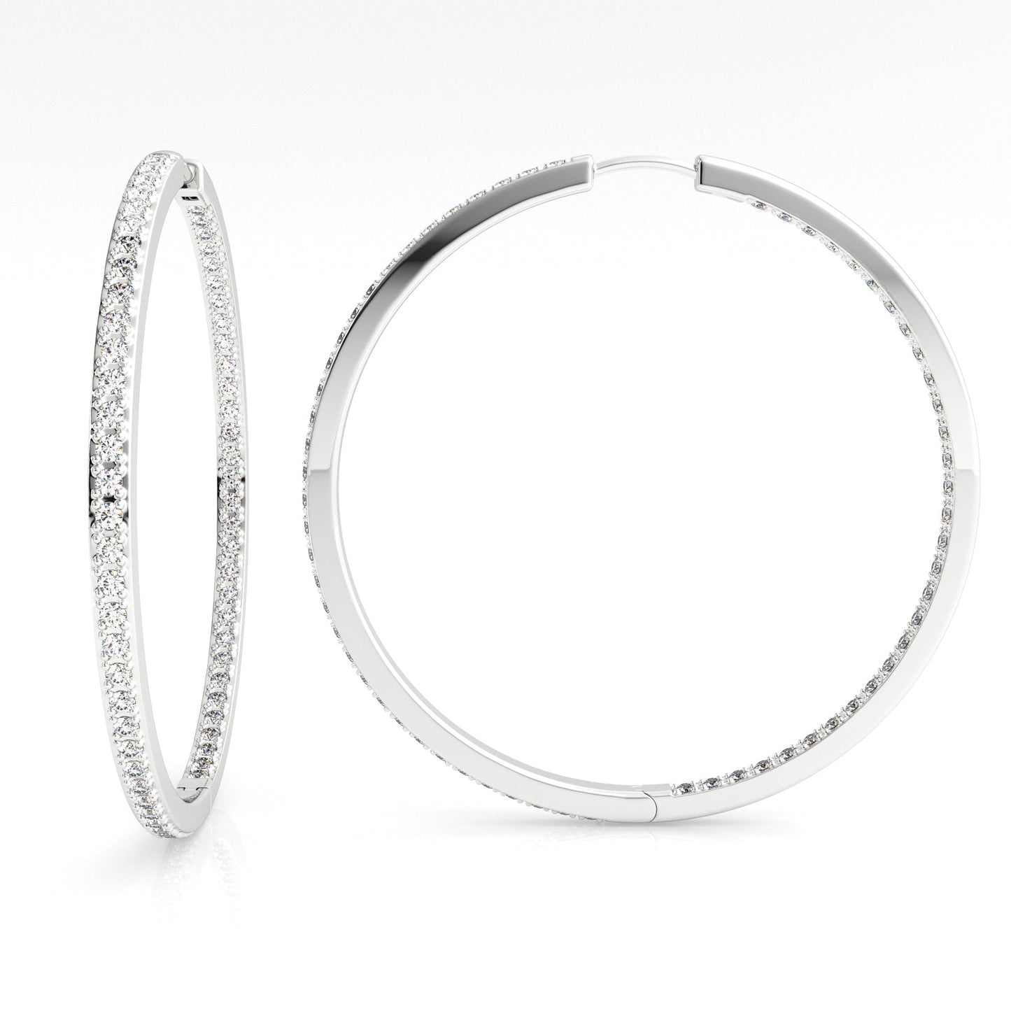 Georgini Elegant Essentials 40mm Hoop Silver