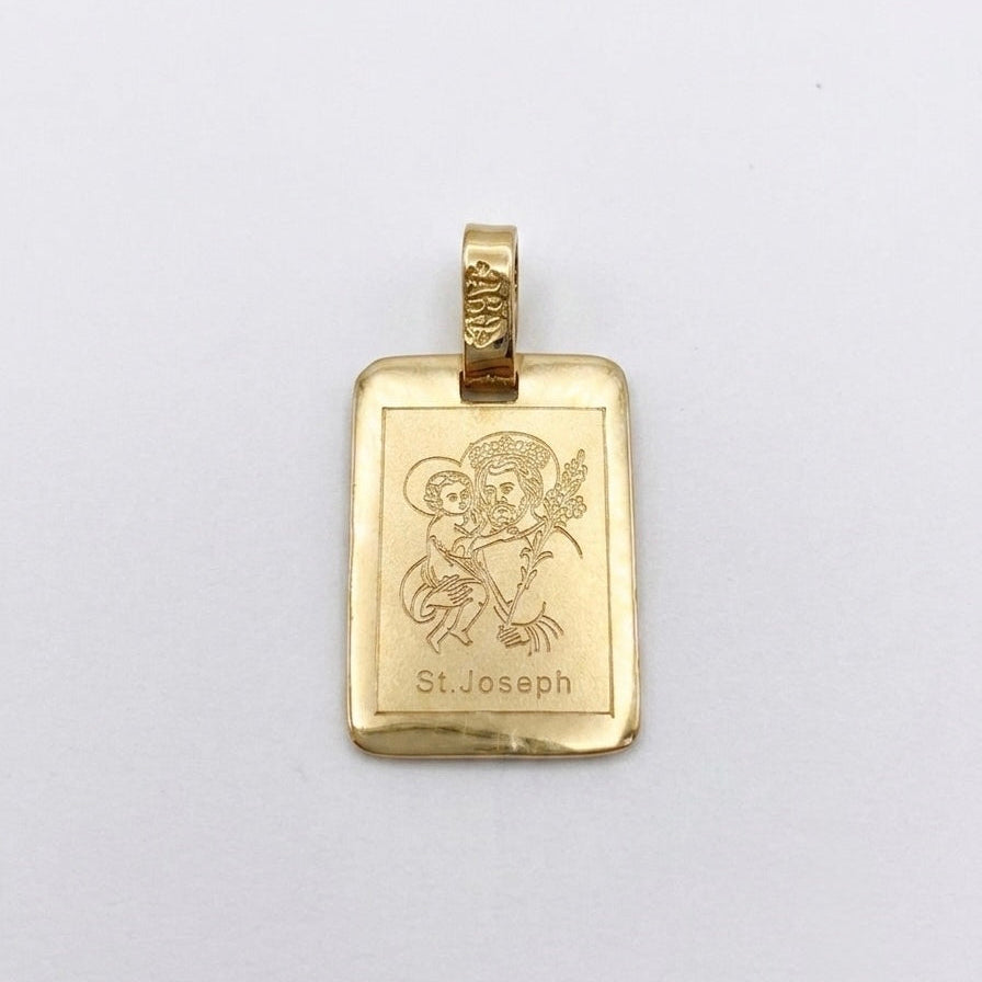 18ct Yellow Gold St Joseph Medal