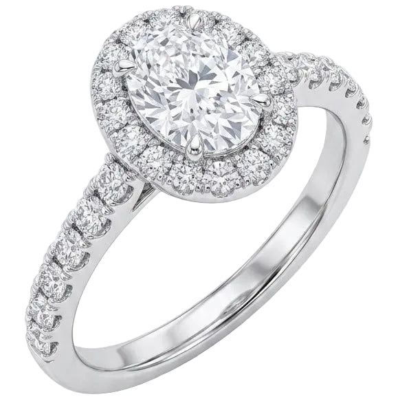 Aurora Oval Diamond Ring