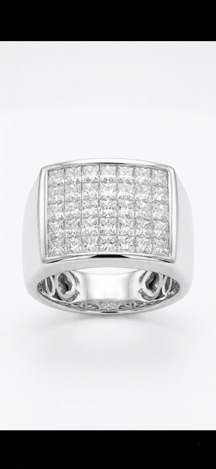 Invisible Set Diamond Ring
