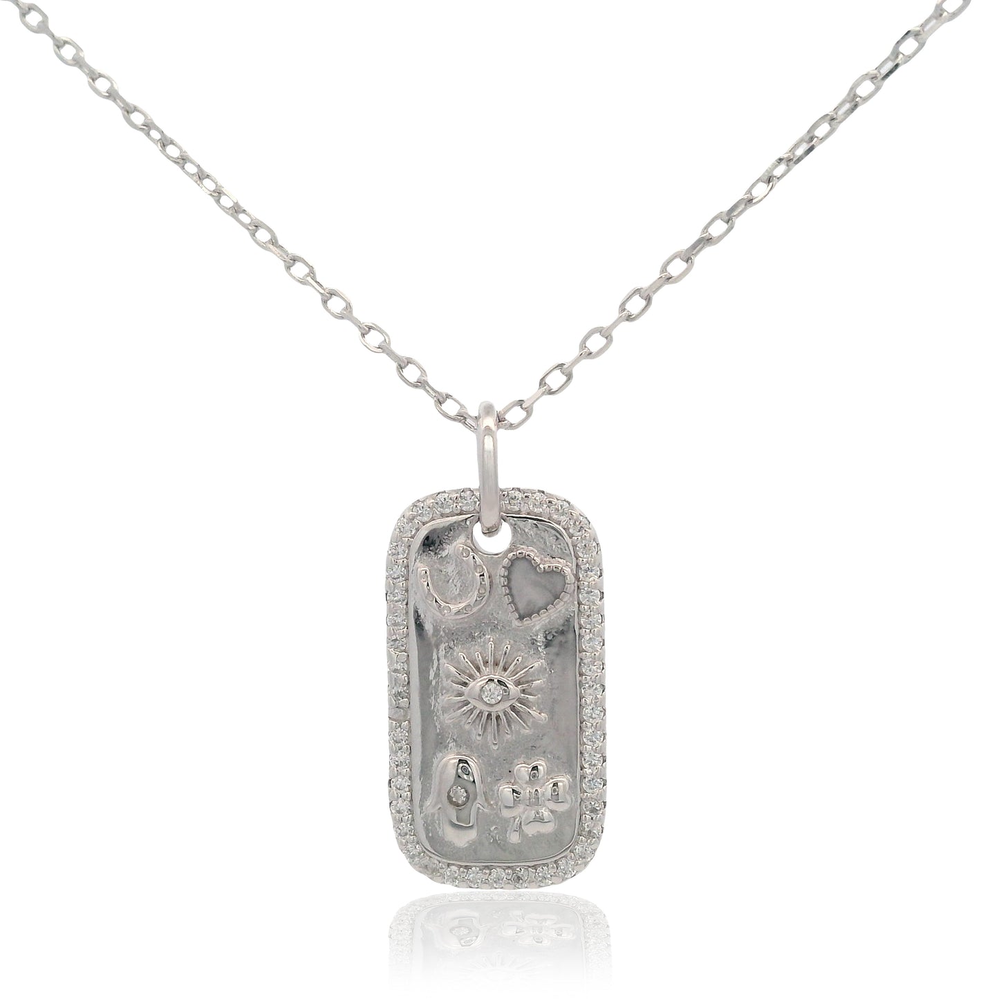 Georgini Forever Hearts Club The Universe Is On My Side Pendant Silver