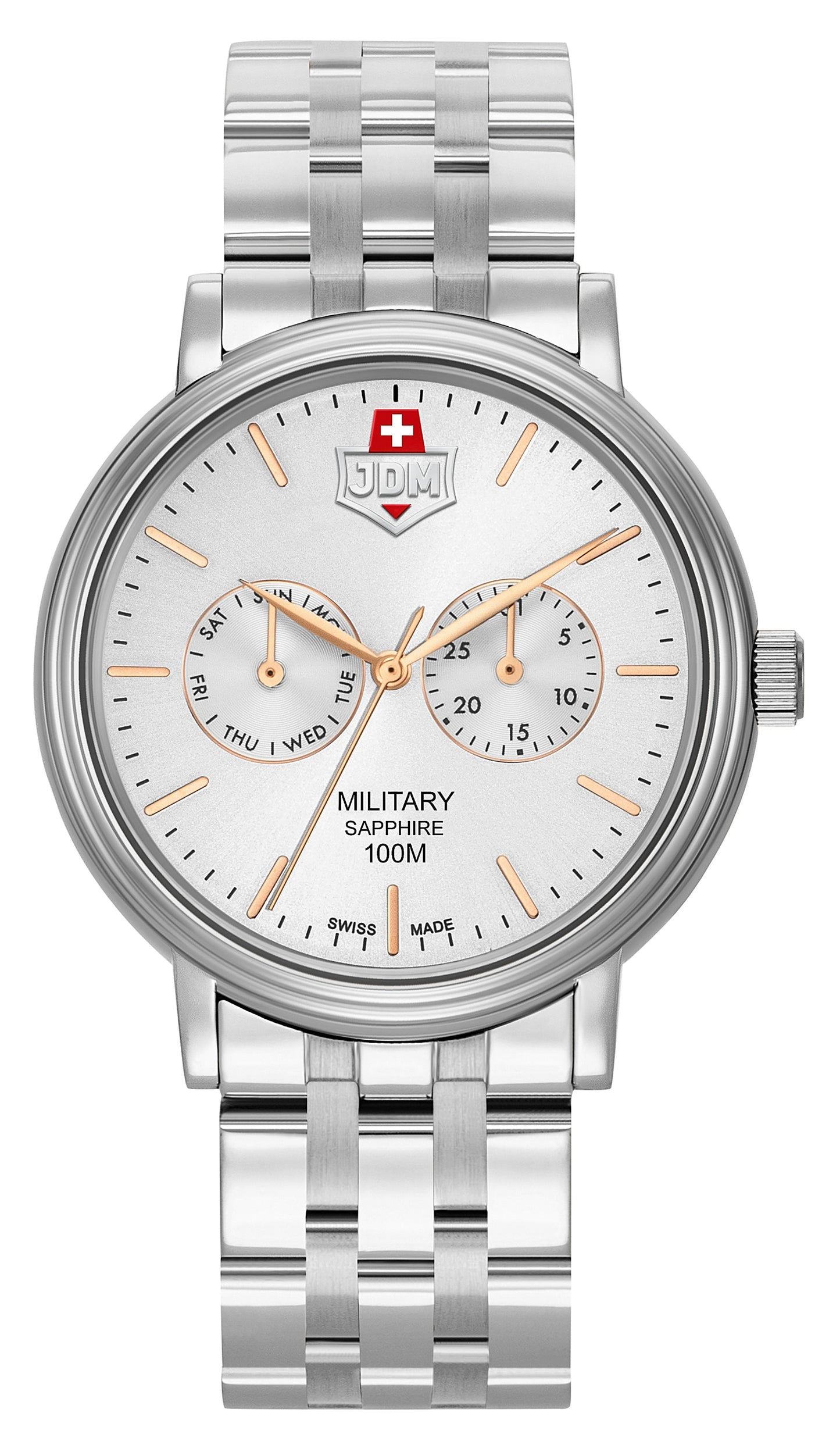 Jacques du Manoir Military Echo Silver Watch