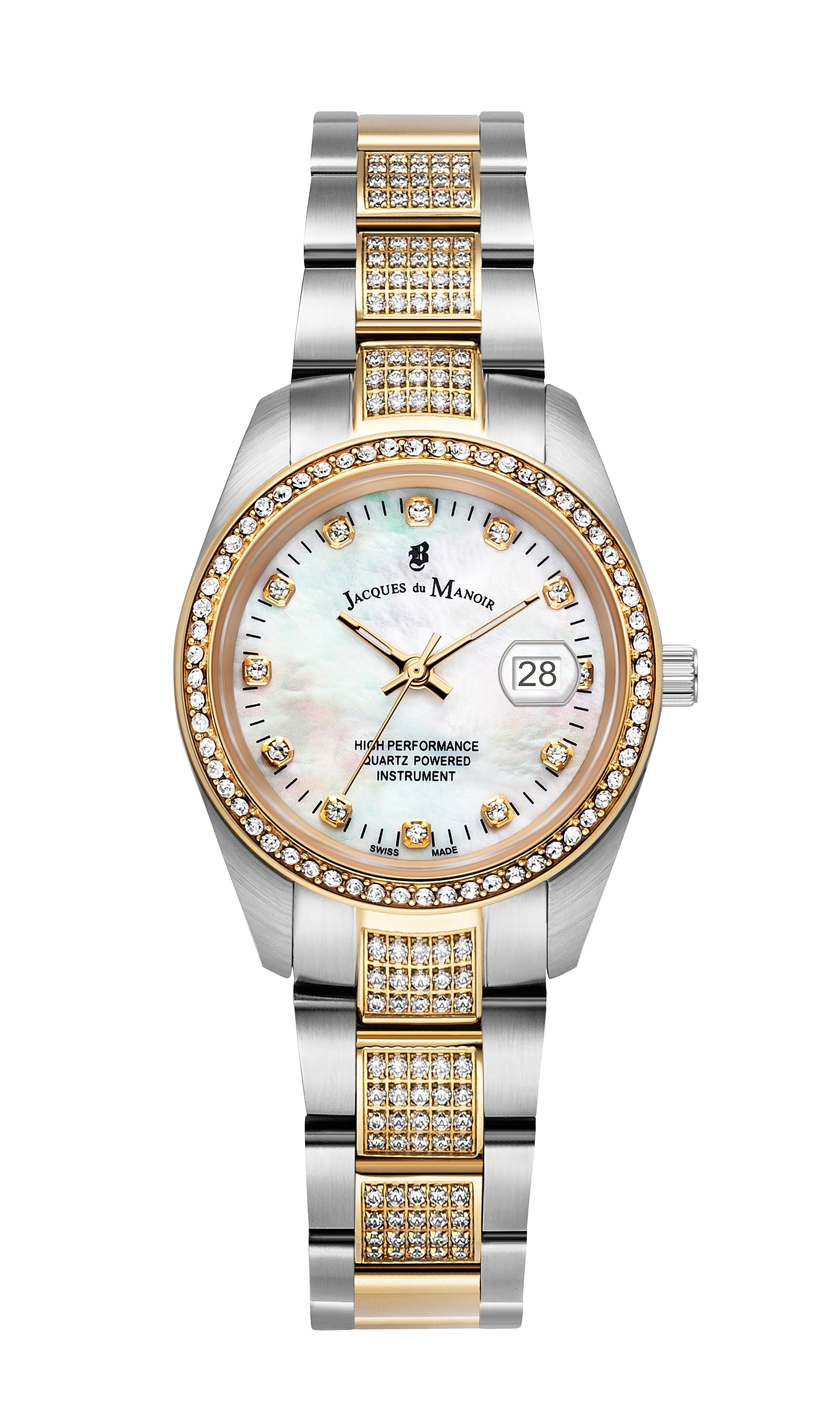 Jacques du Manoir Inspiration Business Date Two Tone, Gold 5 ATM