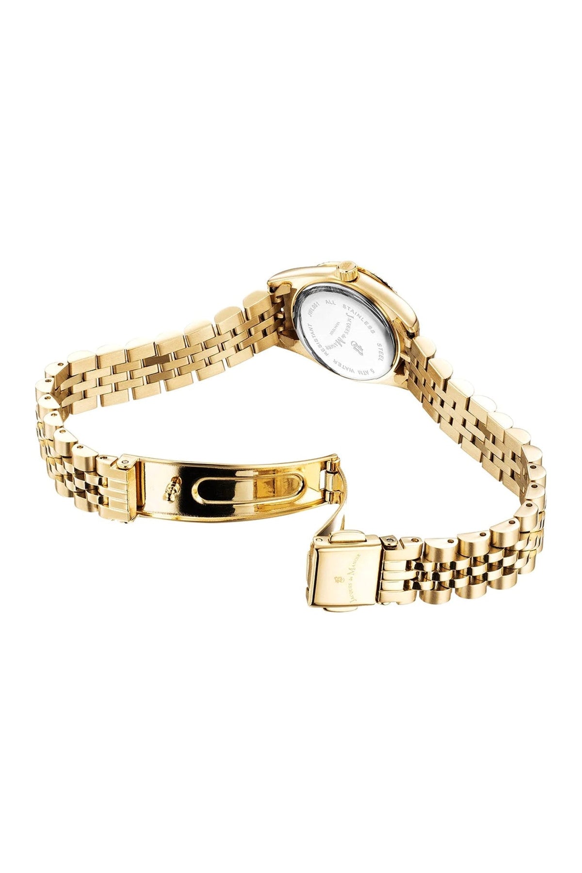 Mini Inspiration Gold-Tone Black Dial Swiss Watch - Jacques Du Manoir