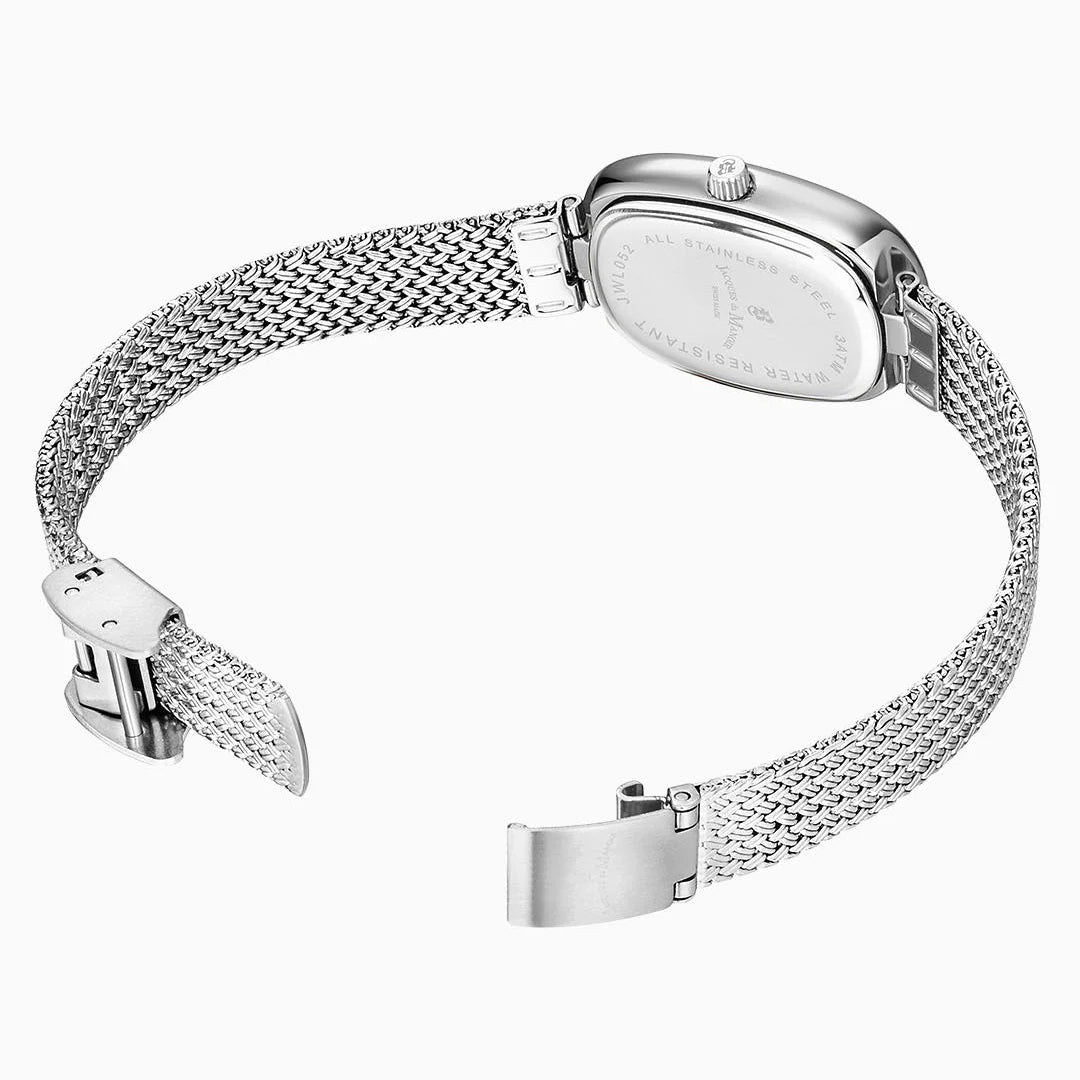 Noblesse 20x28.5mm Two-hands Silver-tone White dial Stainless steel swiss watch
