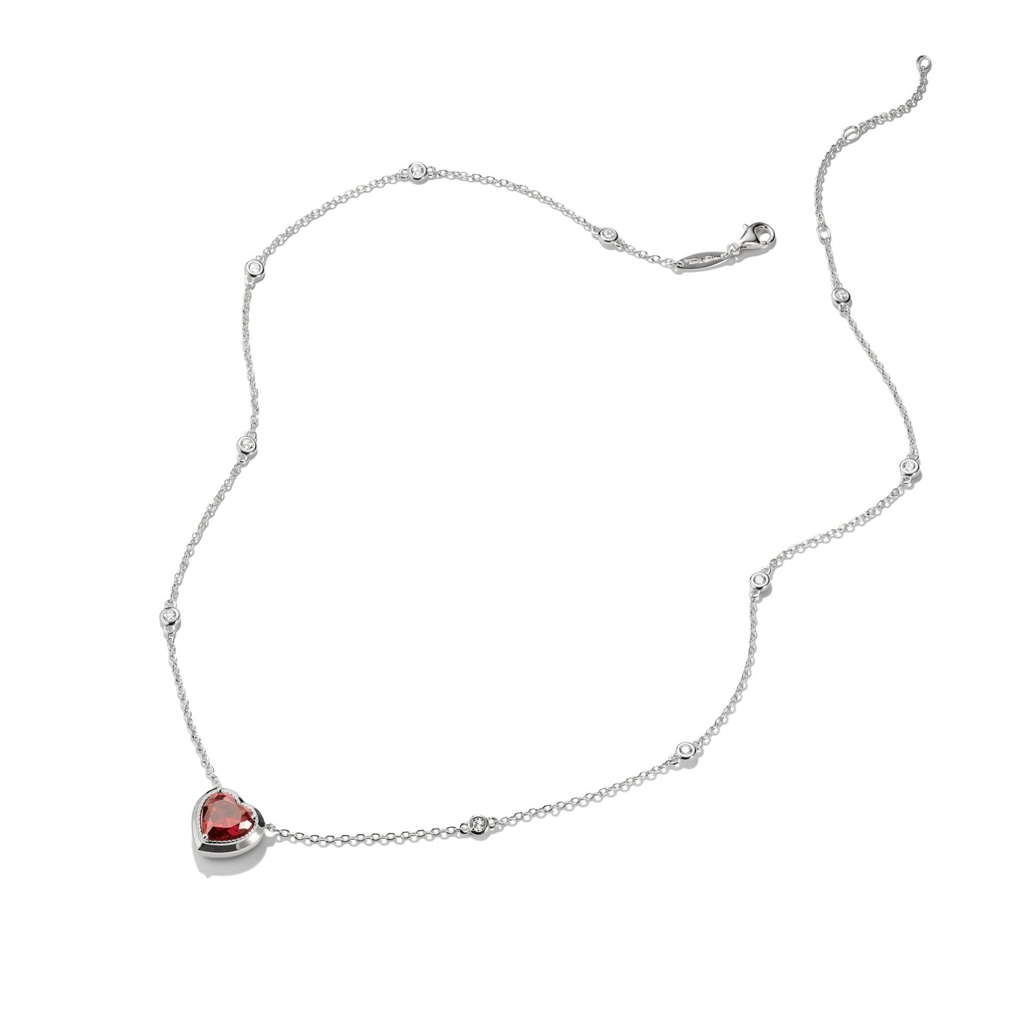 THOMAS SABO Necklace with Red Heart Pendant Silver