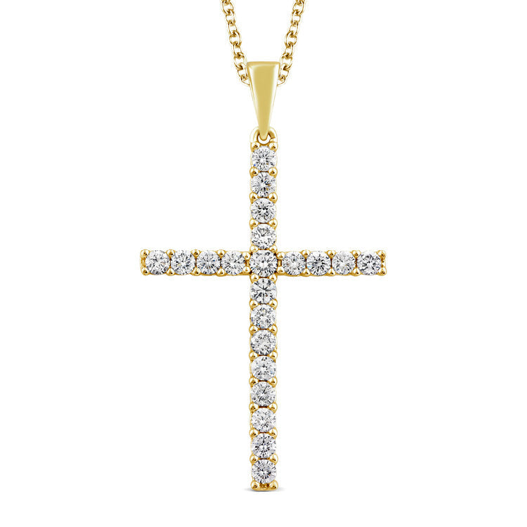 0.25ct Lab Grown Diamond Necklace in 9ct Yellow Gold