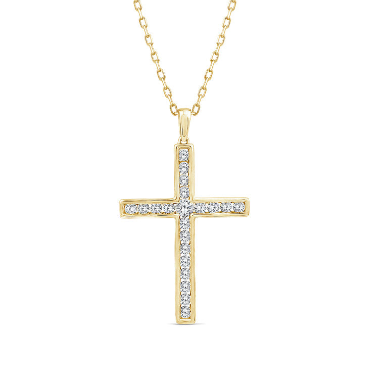 1.00ct Lab Grown Diamond Necklace in 9ct Yellow Gold