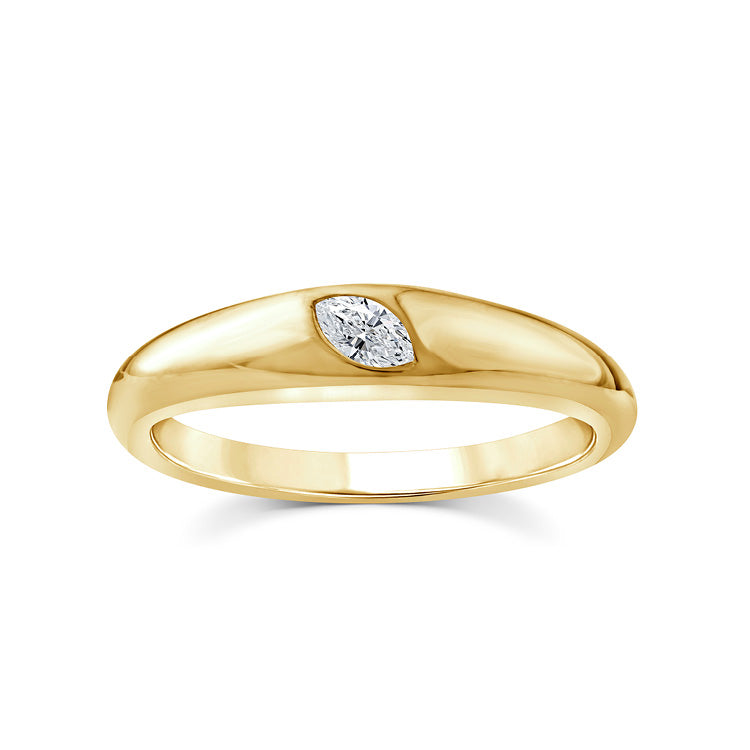 0.10ct Lab Grown Diamond Ring in 9ct Yellow Gold