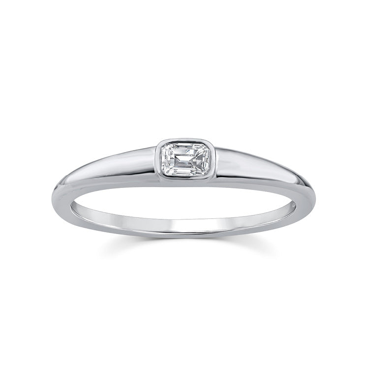 0.15ct Lab Grown Diamond Ring in 9ct White Gold