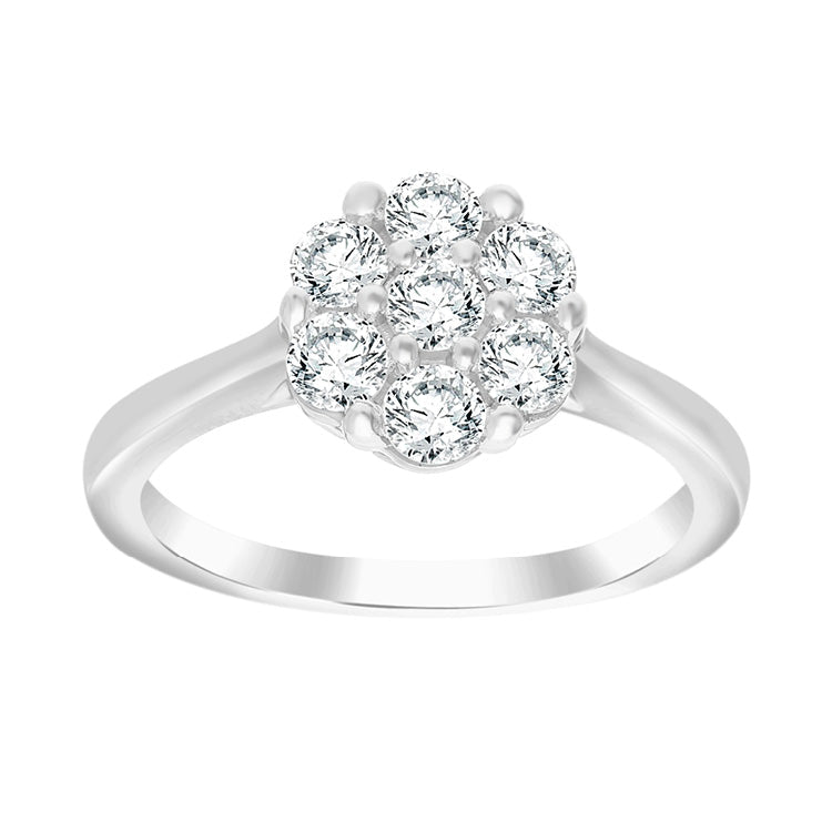 0.75ct Lab Grown Diamond Ring in 9ct White Gold