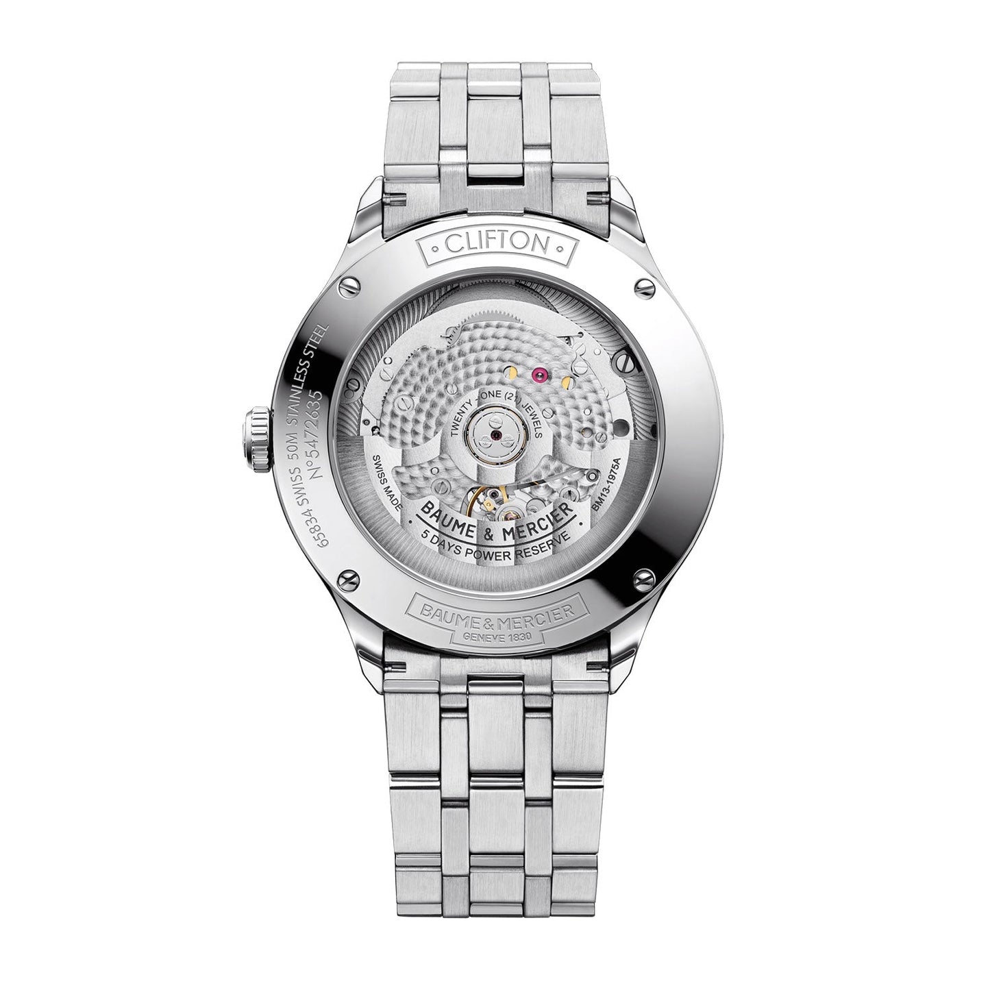 Baume & Mercier Clifton Baumatic, Cosc Certified, Date Men's Watch 40mm