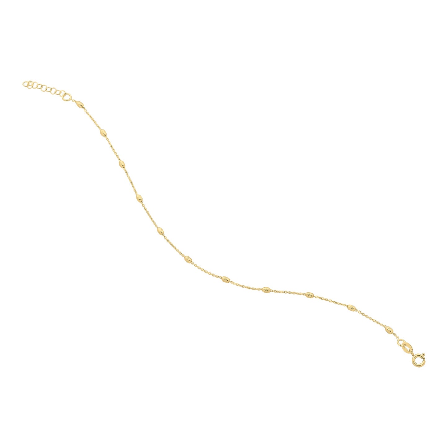 Gold-Plated Sterling Silver Anklet