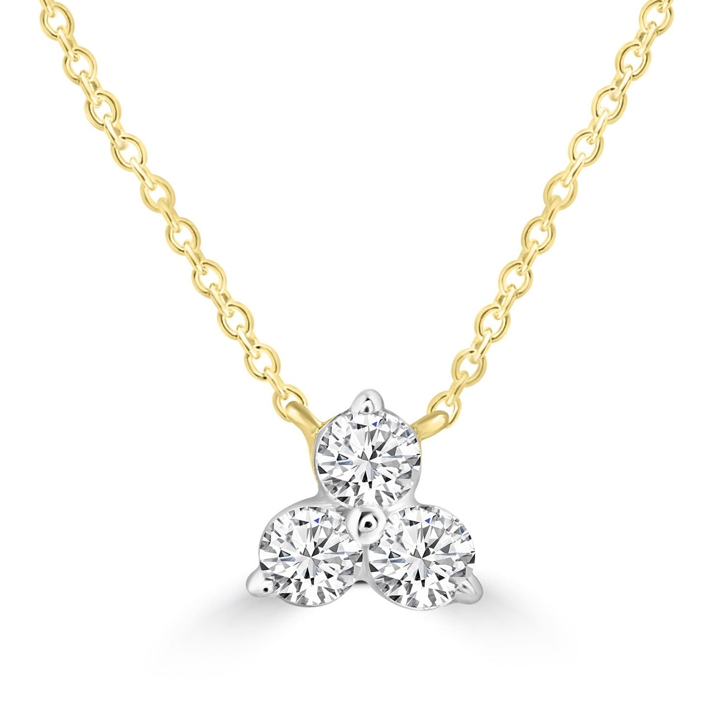 Necklace with 0.15ct Diamonds in 9ct Yellow Gold