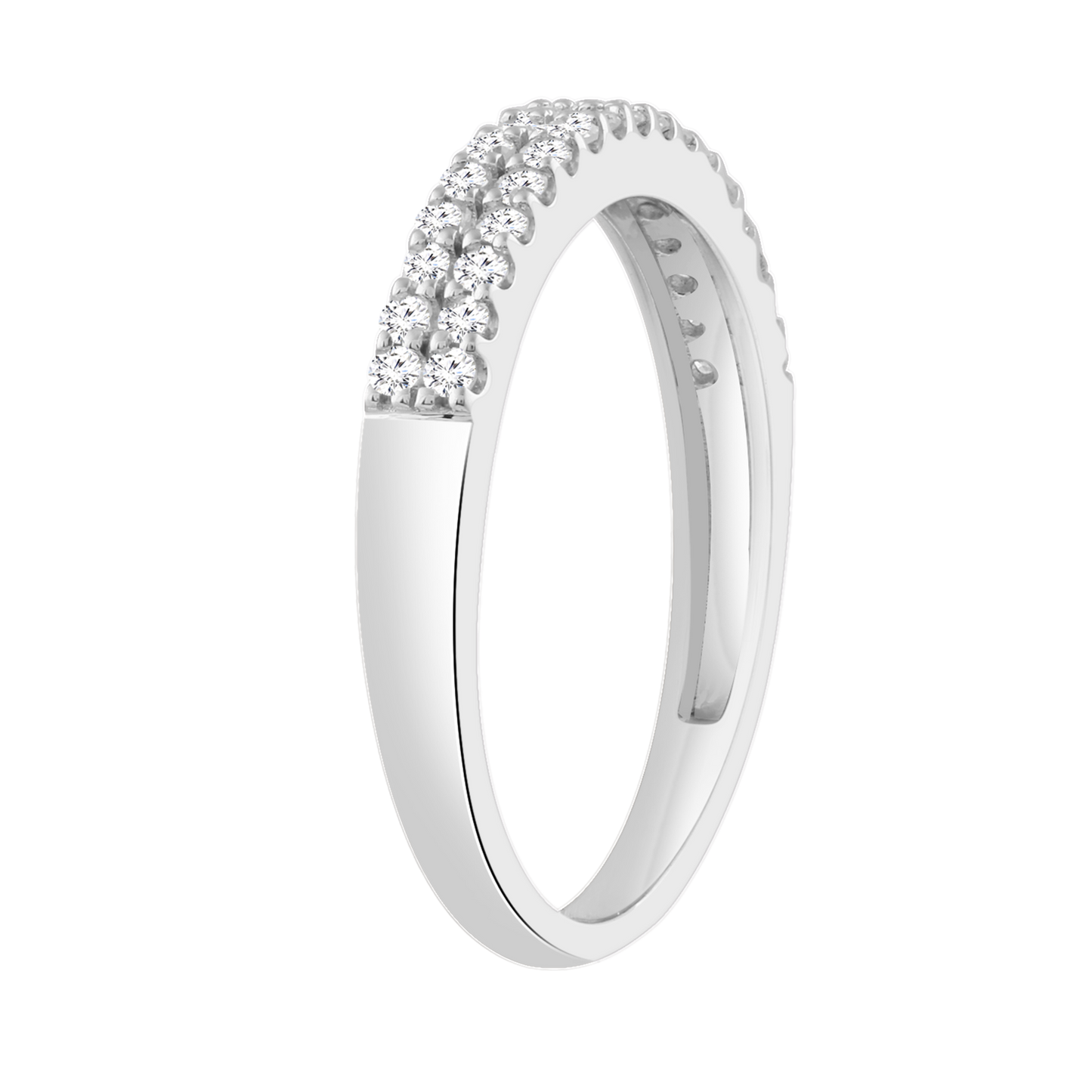 Diamond Ring with 0.25ct Diamonds in 9ct White Gold