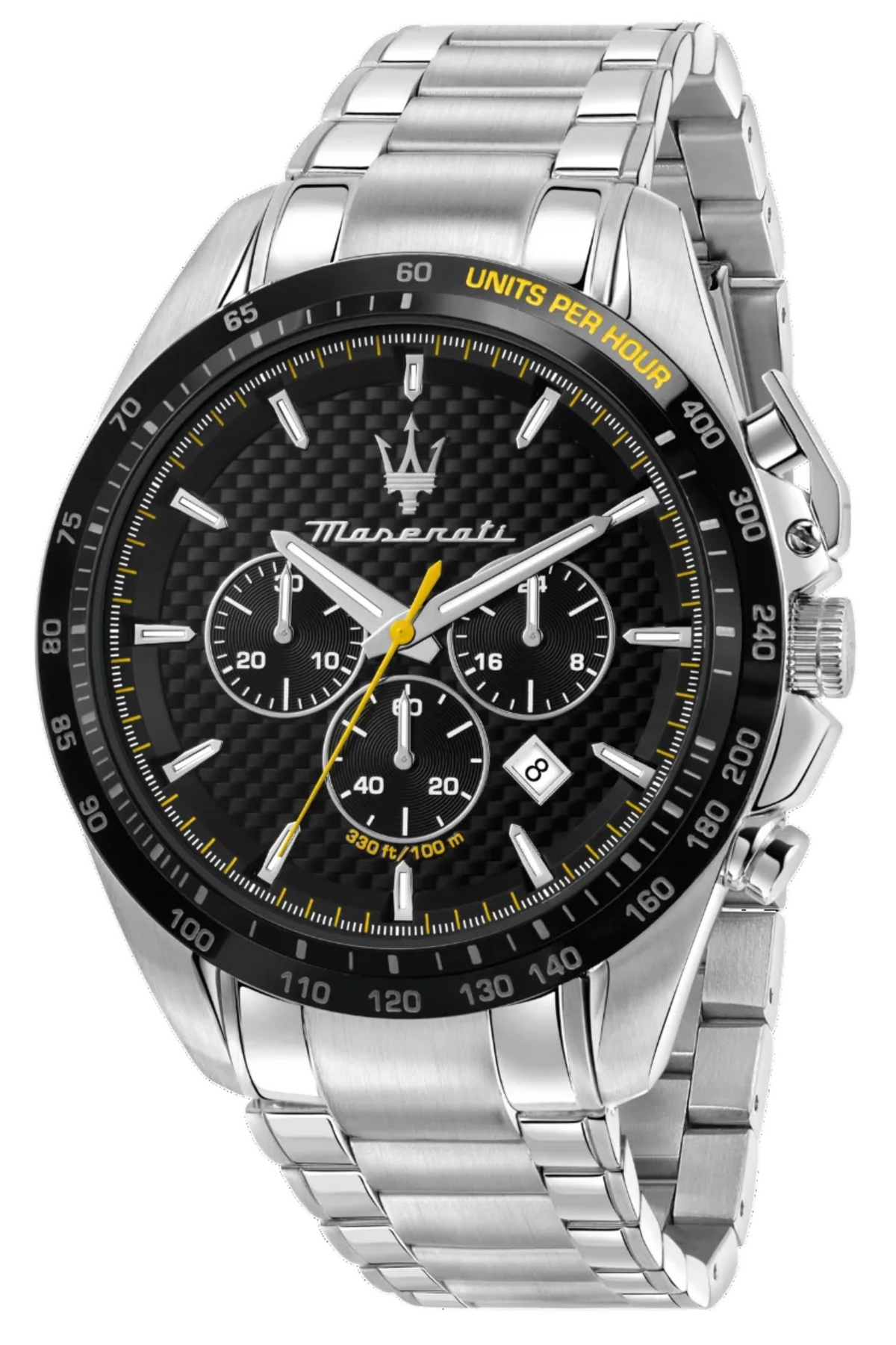 Maserati Traguardo Black Dial 45mm Chronograph