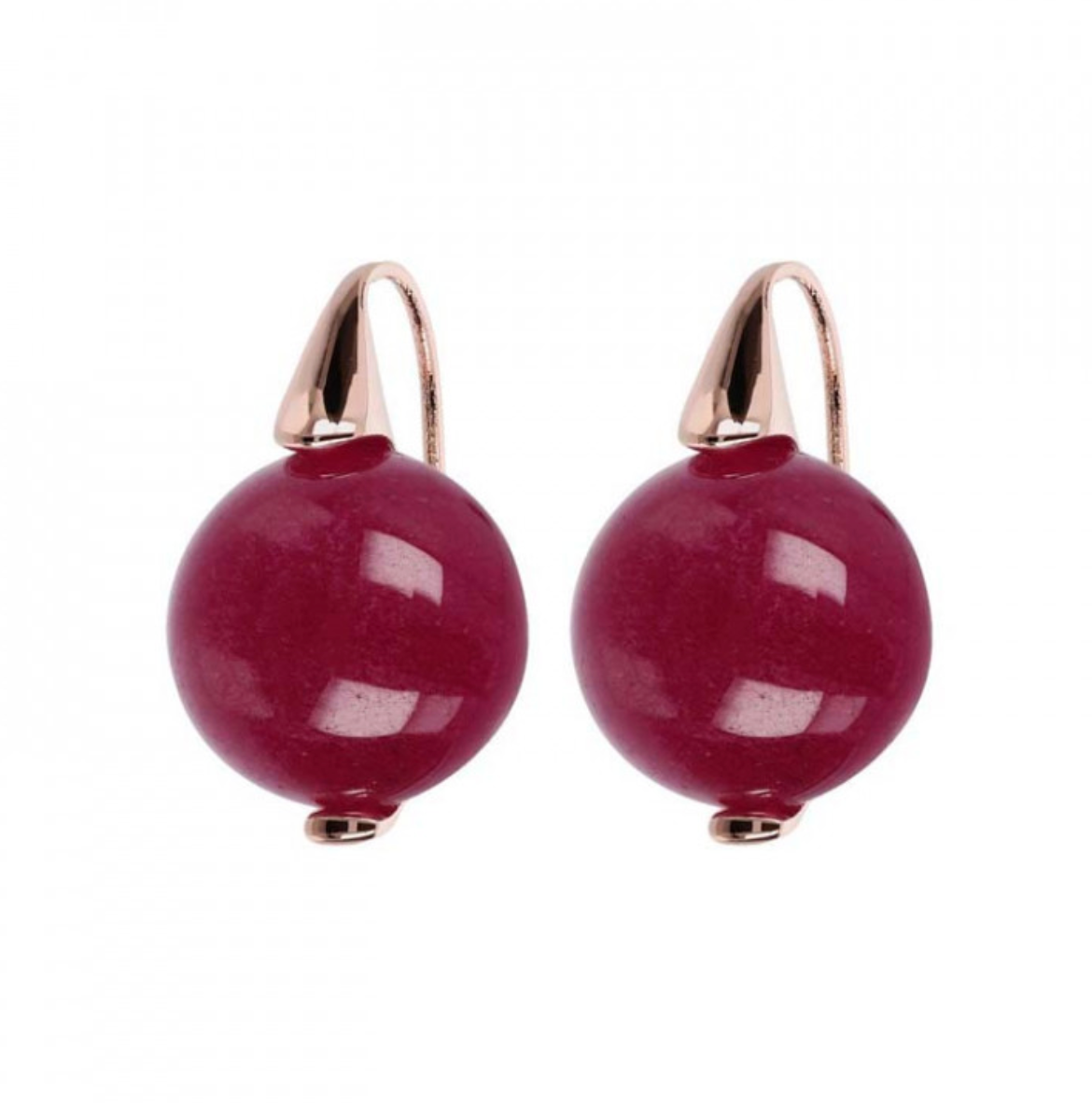 Bronzallure Alba Elegance Earrings Plum Agate