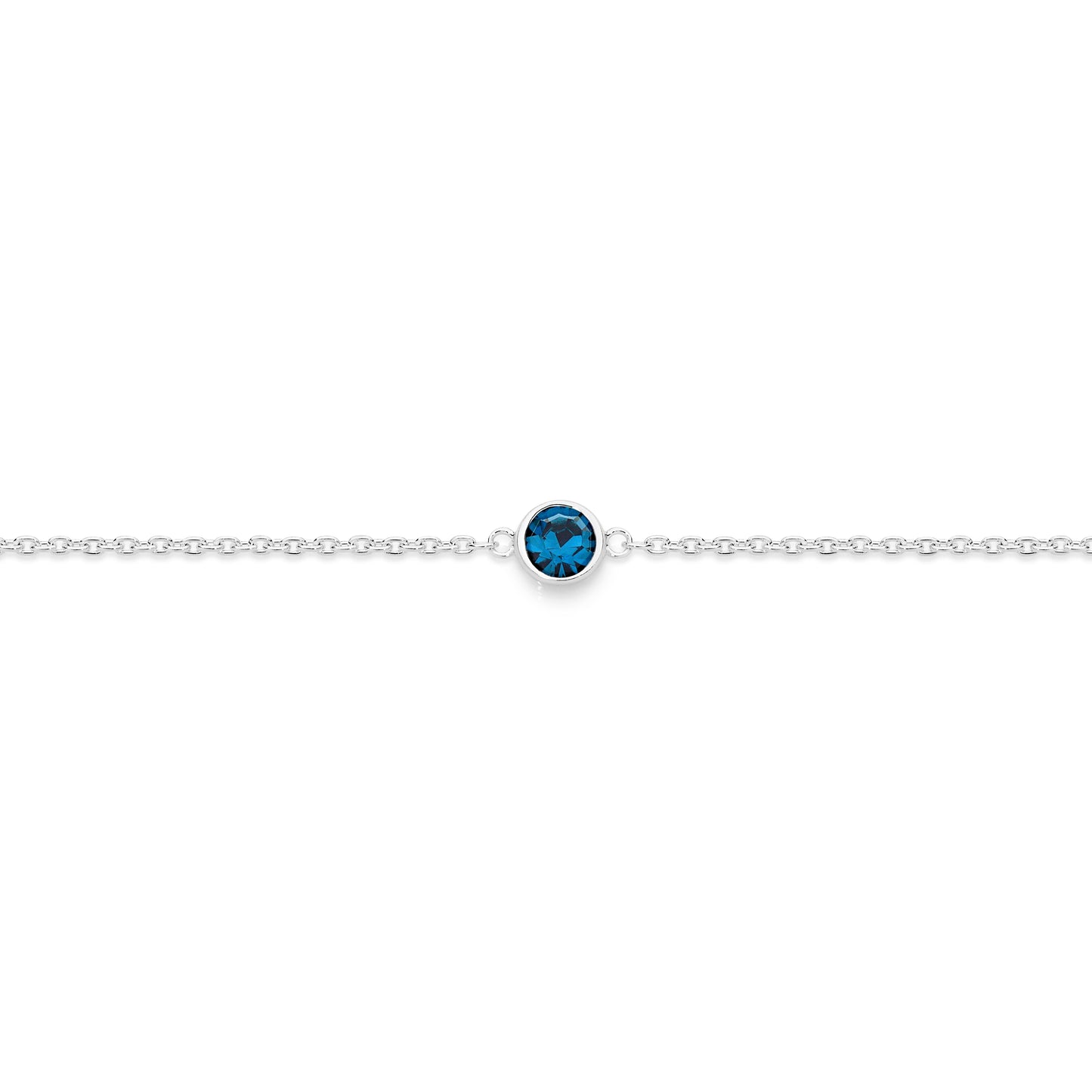 Silver DECEMBER Birthstone Bracelet