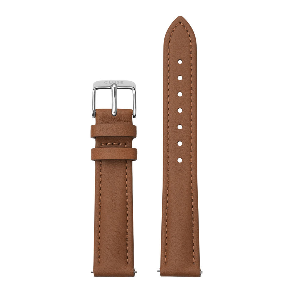 CLUSE 16mm Strap Caramel/Silver CS12230