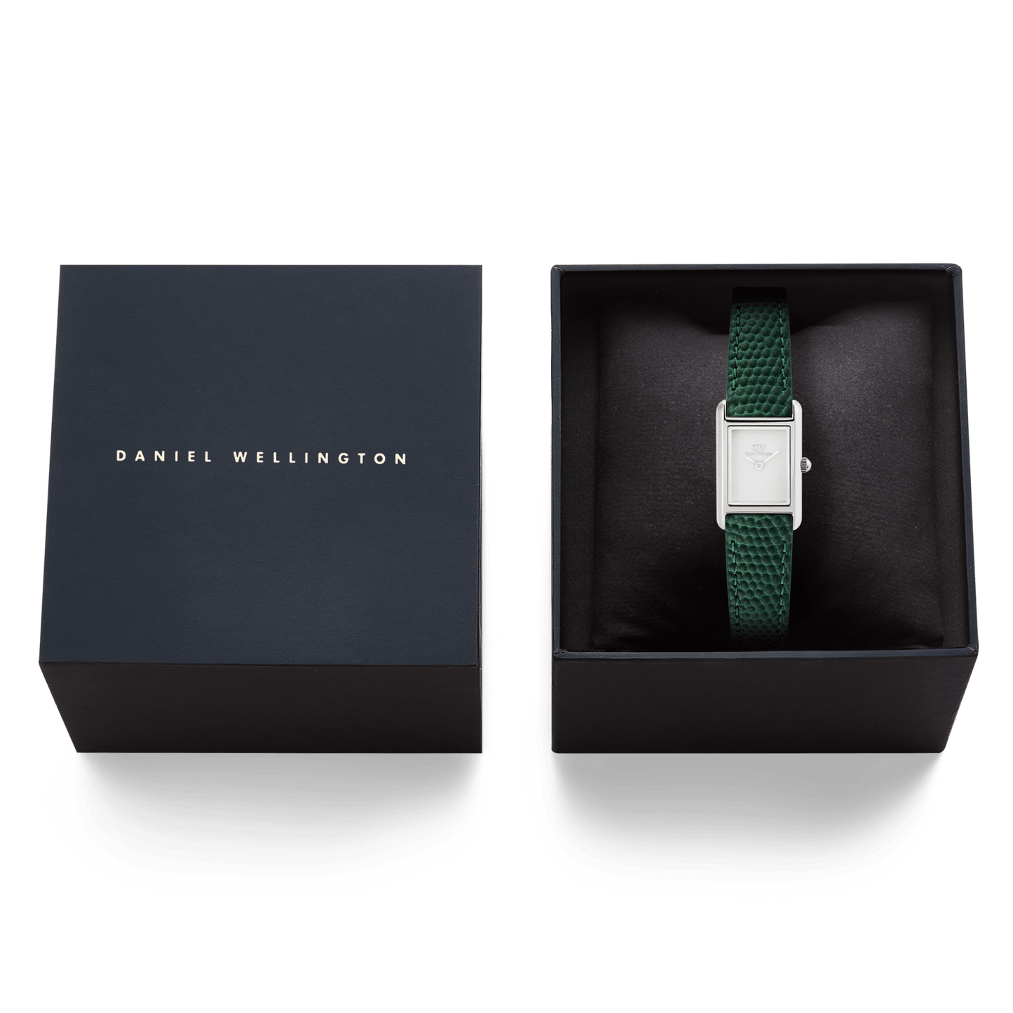 Daniel Wellington Bound Mini Green Lizard Silver
