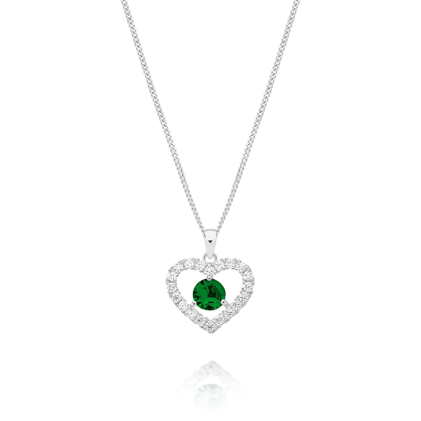 Silver MAY Birthstone Pendant