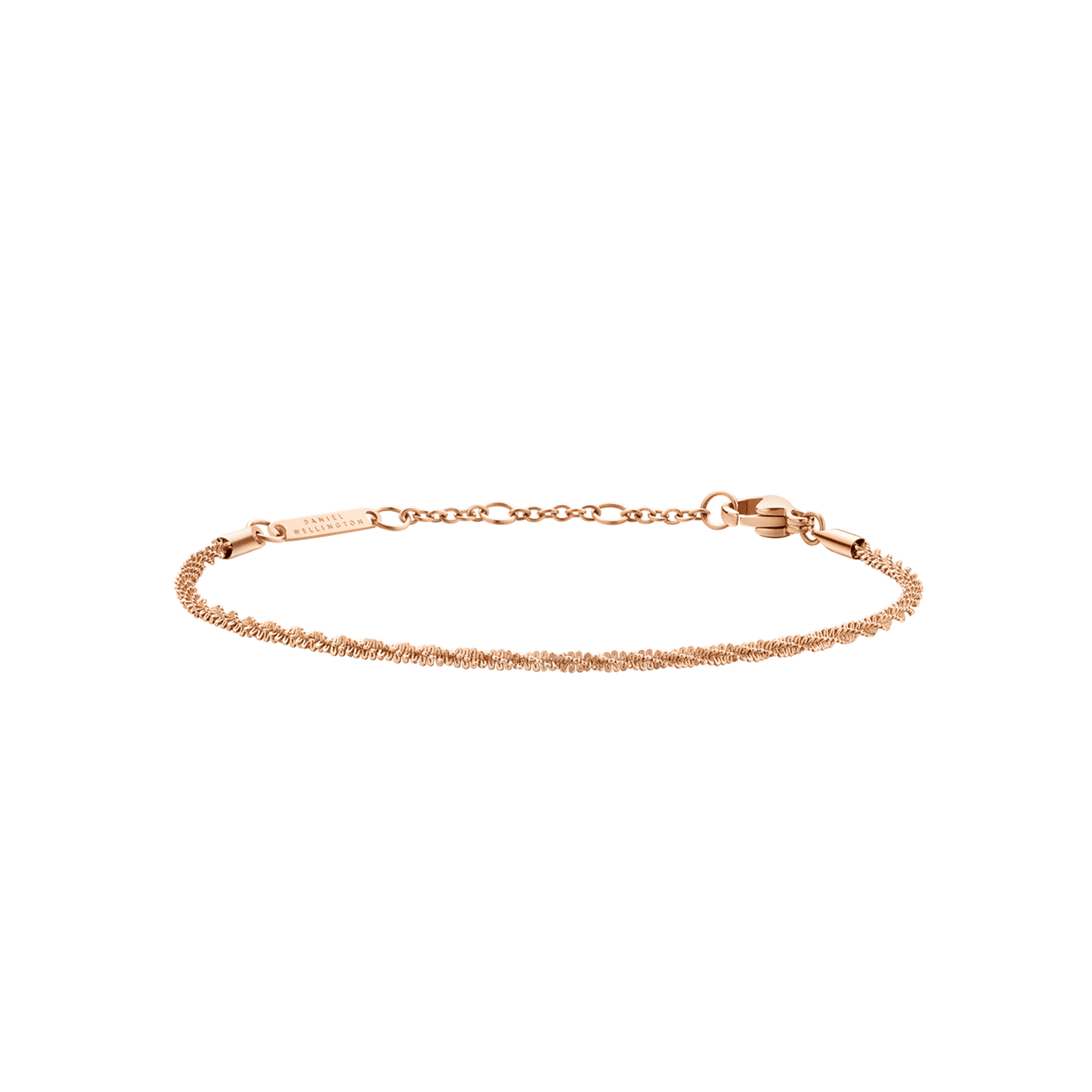 Daniel Wellington Elan Twisted Chain Bracelet Rose Gold