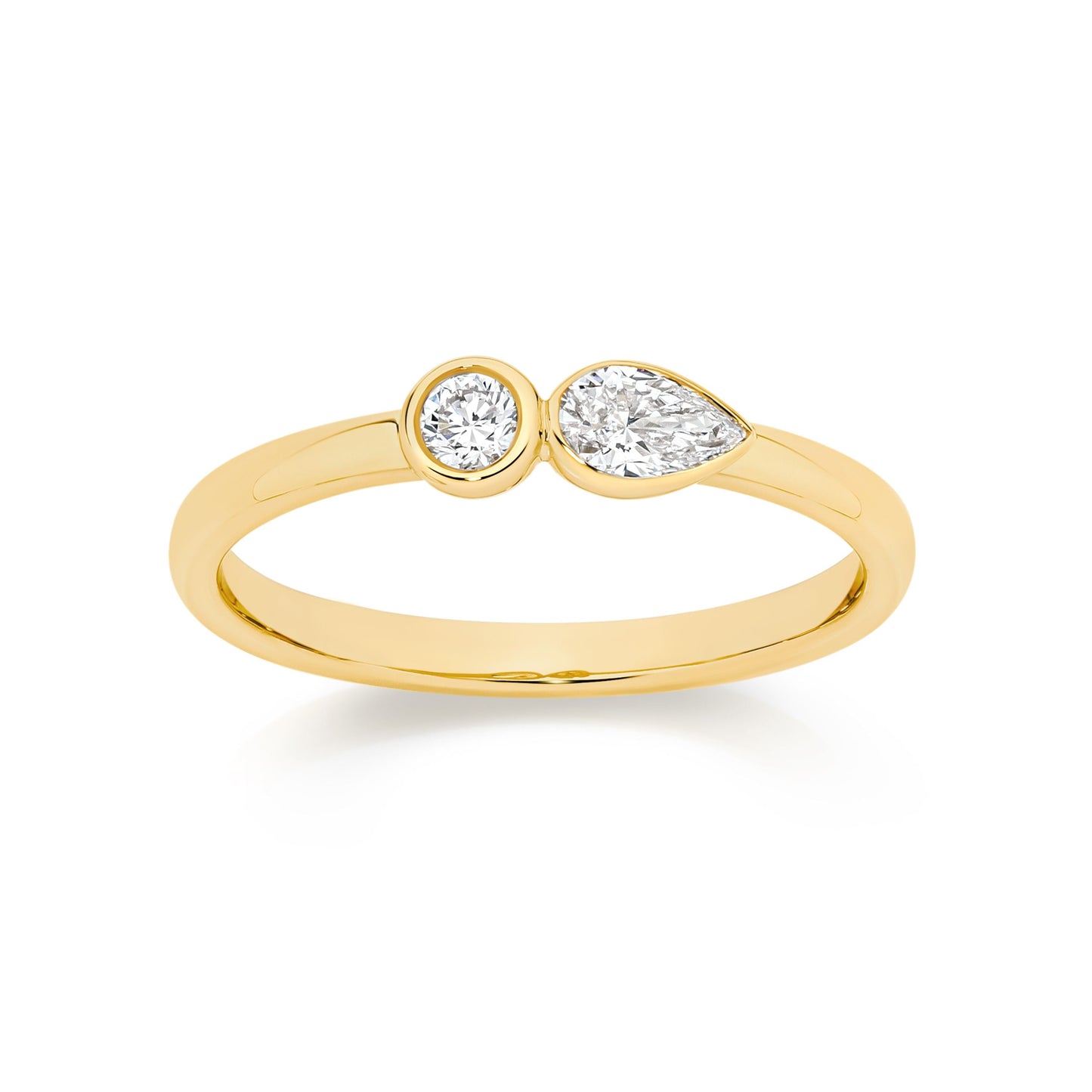 9ct Yellow Gold 0.35ct Lab Diamond Ring