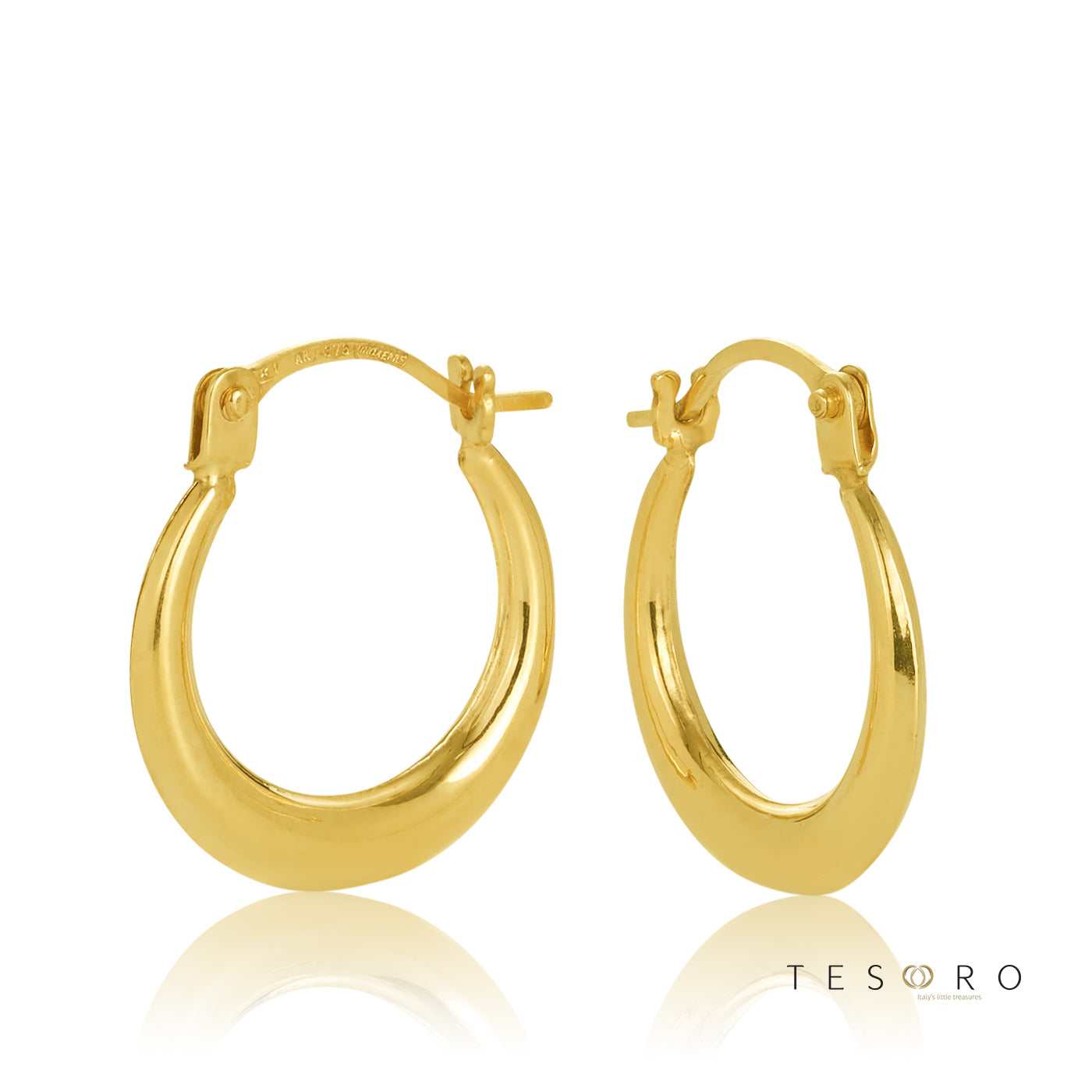 Cava 10mm Diameter Progressive Hoop Earring