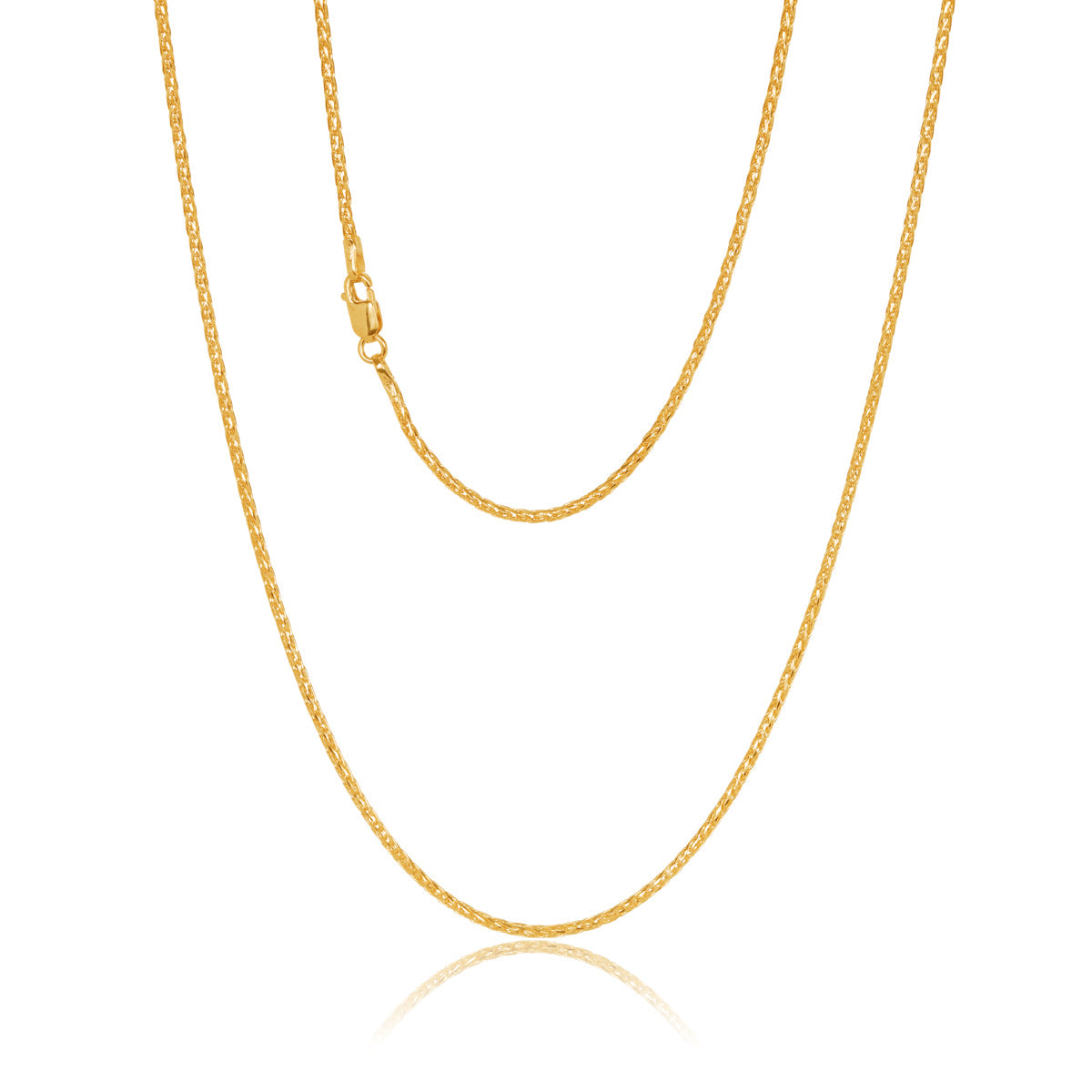 Forlì 1.7m Round Magic Diamond Cut Wheat Link, 50cm