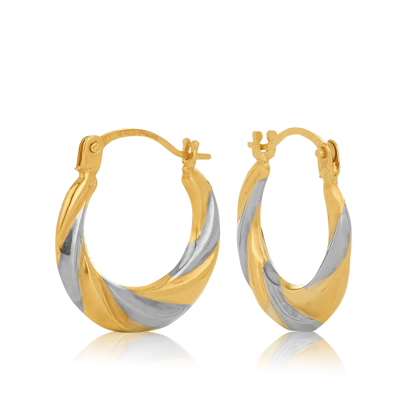 W Borsari Progressive 10mm Hoop Earring