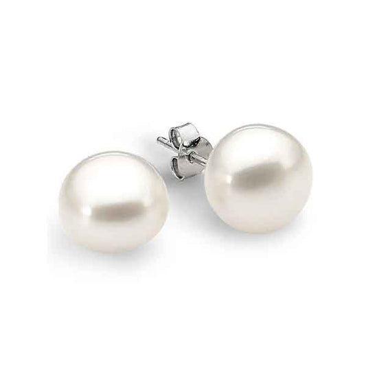 Sterling Silver Luna Stud Earrings