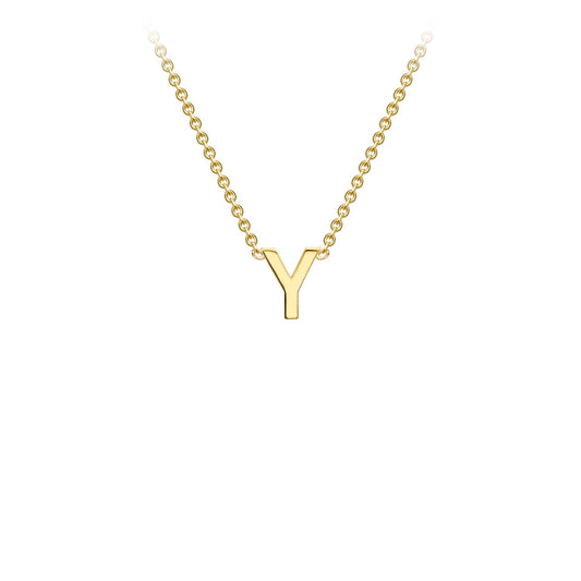 9ct Yellow Gold 'Y' Initial Adjustable Letter Necklace 38/43cm