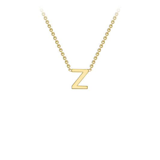 9ct Yellow Gold 'Z' Initial Adjustable Letter Necklace 38/43cm