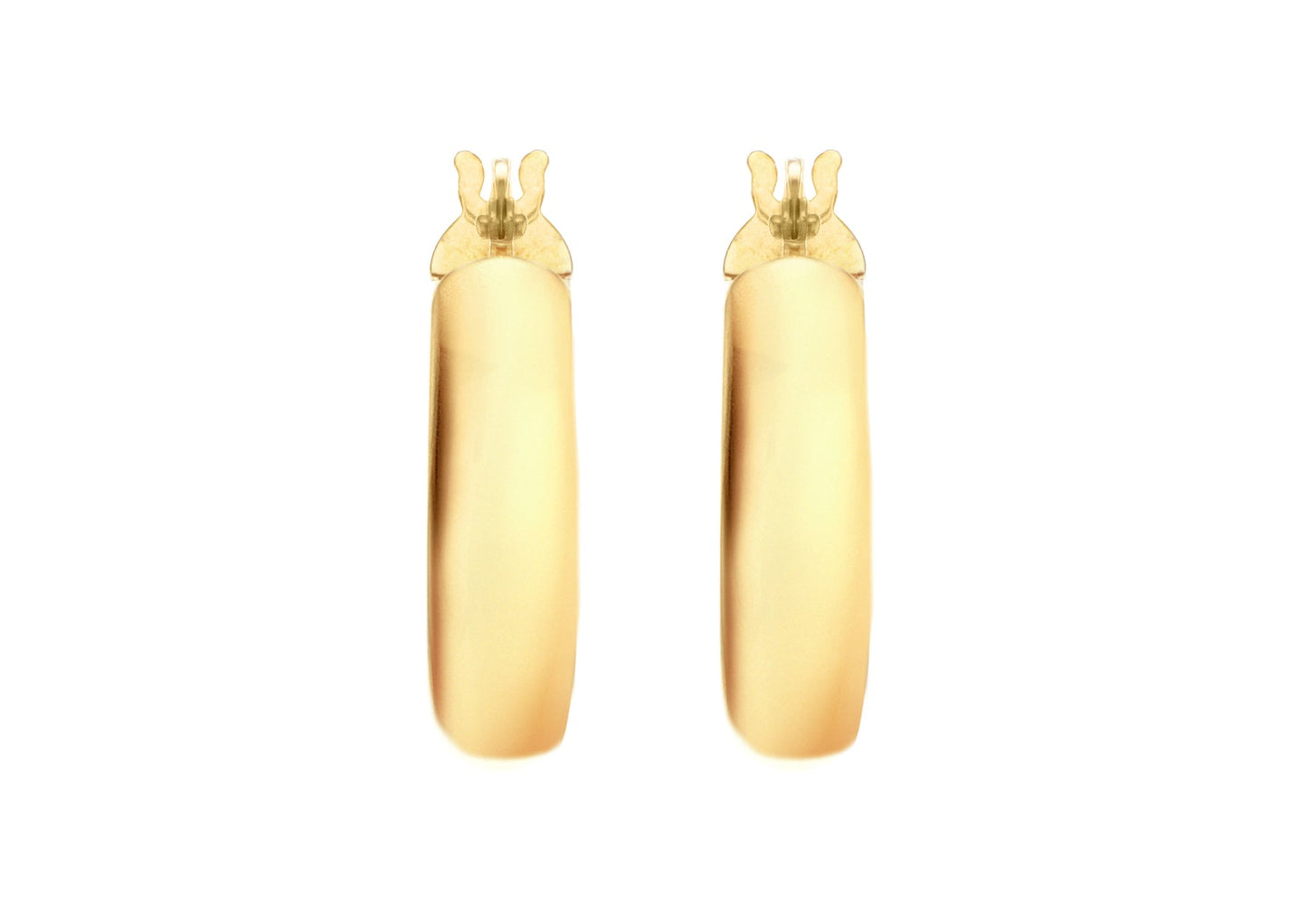 9ct Yellow Gold Creole Hoops 15 mm