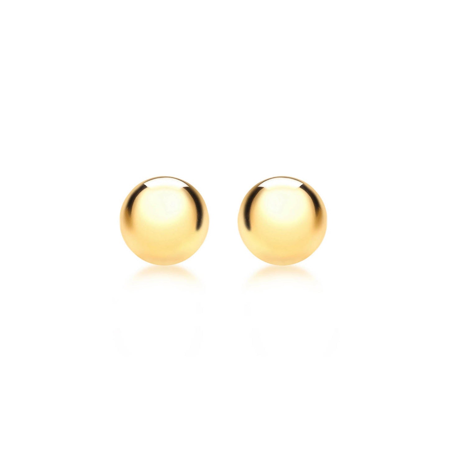 9ct Yellow Gold 8mm Ball Stud Earrings