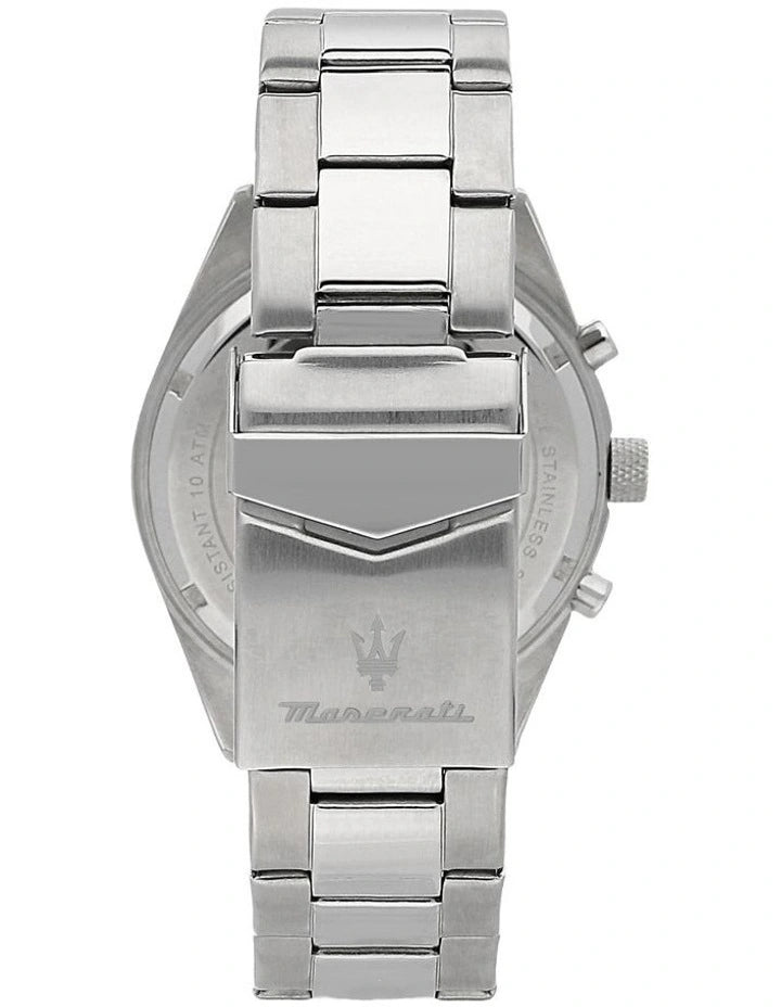 Maserati Competizione Stainless Steel Chronograph Watch 43mm in Silver