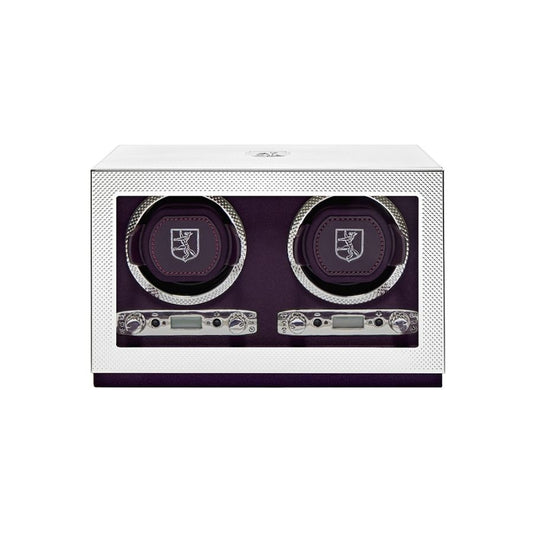 Wolf Silver Double Watch Winder